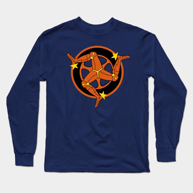 3 Legs rolling Long Sleeve T-Shirt by ManxHaven